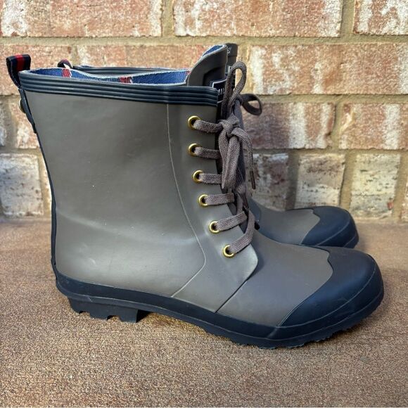 Tommy Hilfiger Women's Renegade High Top Rubber Storm Rain Boots 9 Fishermacore - Picture 1 of 5